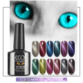 China Factory Supplier Made In High Quality 7.3ml 12colors starry sky cat eye polish nail uv